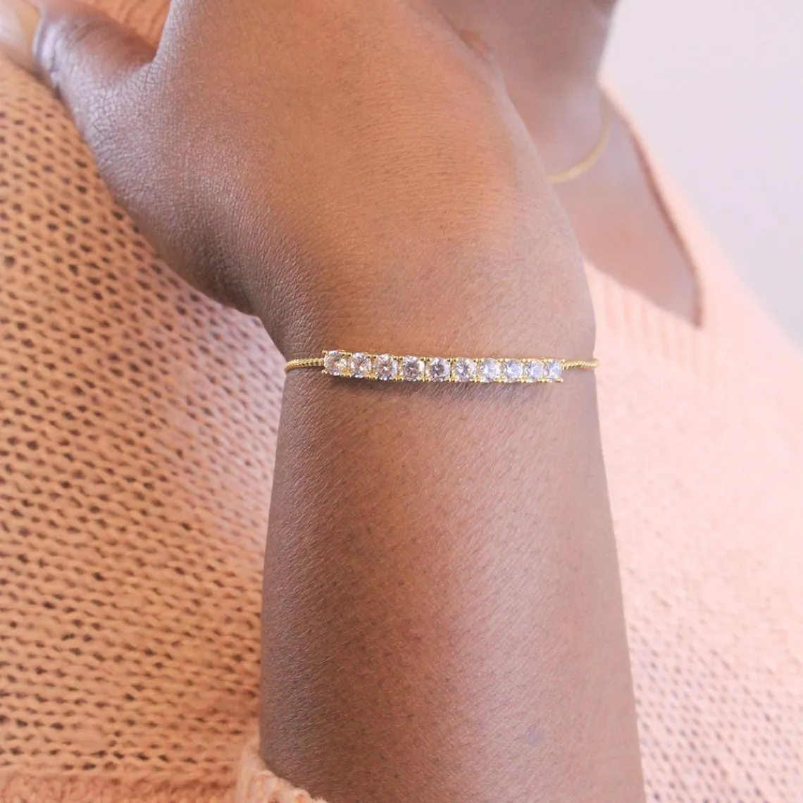 MYC-Paris Bracelet Femme Solitaire - DB0147-G-AA Laiton Doré | Femme Bracelet