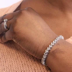 MYC-Paris Bracelet Femme Solitaire - DB0033-S-AA Laiton Argent | Femme Bracelet