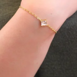 MYC-Paris Bracelet Femme Square - DB0085-G-C Laiton Doré | Femme Bracelet