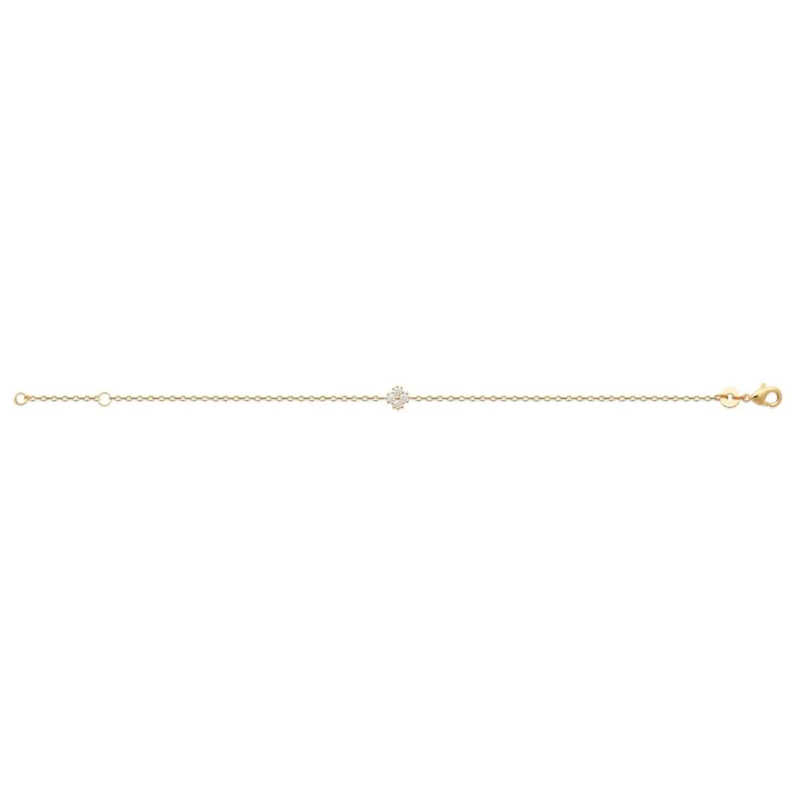 Maison de la Bijouterie Bracelet femme oxyde de zirconium plaqué or UW3WW0ZV | Femme Bracelet