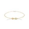 Maison de la Bijouterie Bracelet femme oxyde de zirconium plaqué or UW3W65ZV | Femme Bracelet