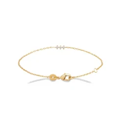 Maison de la Bijouterie Bracelet femme oxyde de zirconium plaqué or UW3W65ZV | Femme Bracelet