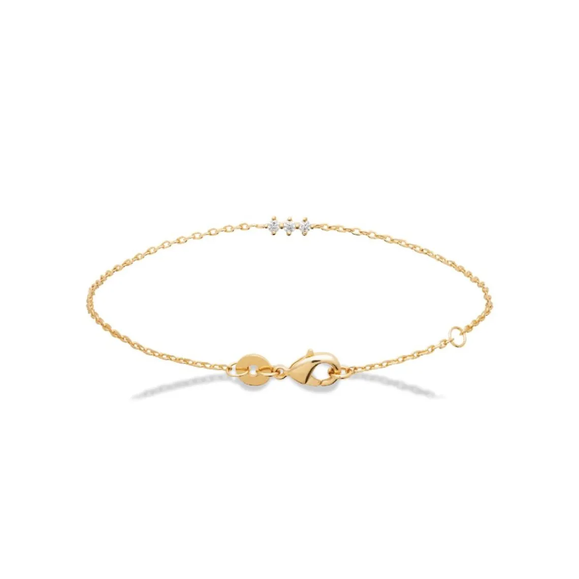 Maison de la Bijouterie Bracelet femme oxyde de zirconium plaqué or UW3W65ZV | Femme Bracelet