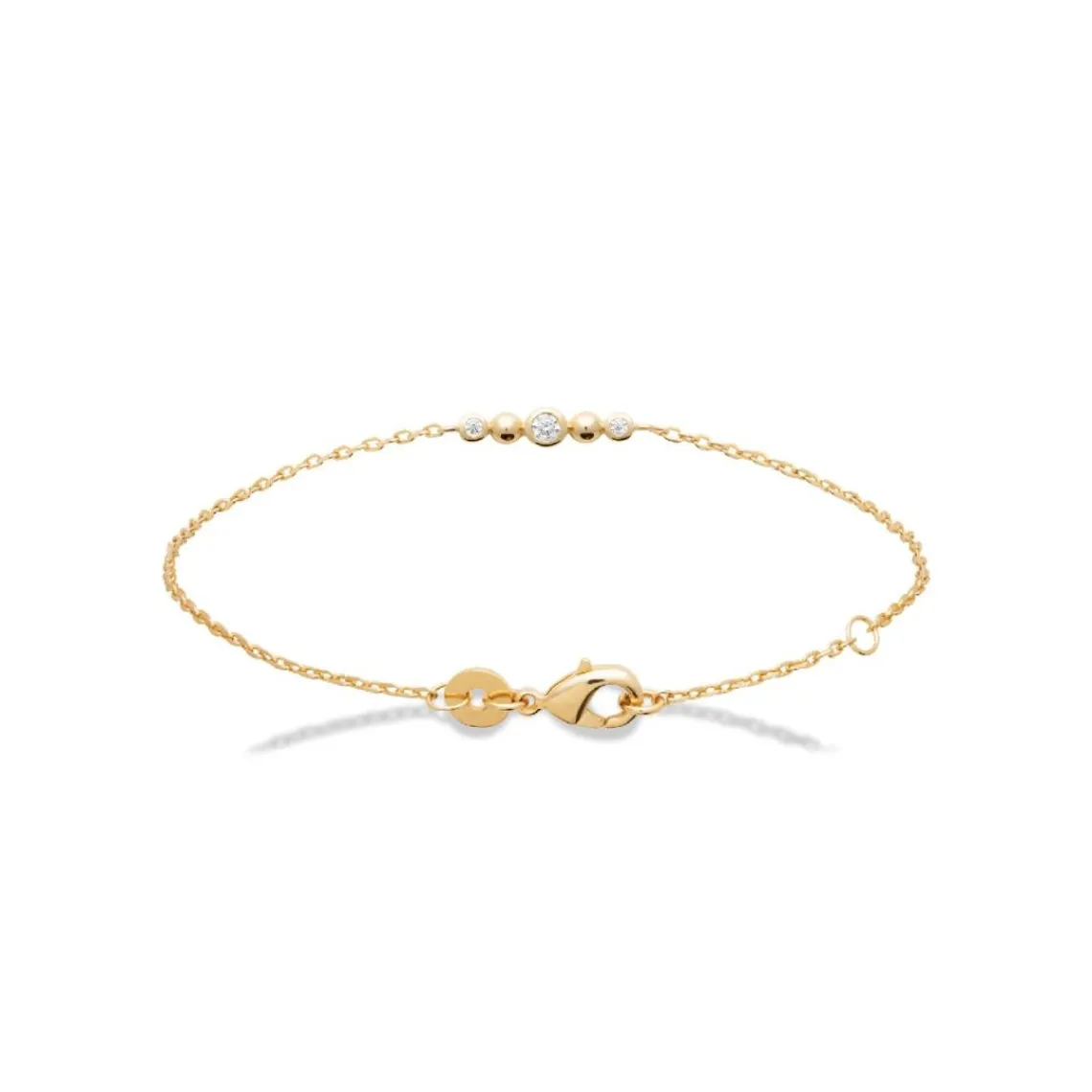 Maison de la Bijouterie Bracelet femme oxyde de zirconium plaqué or UW3W40ZV | Femme Bracelet