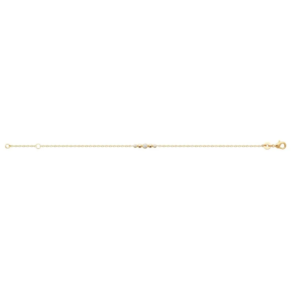 Maison de la Bijouterie Bracelet femme oxyde de zirconium plaqué or UW3W40ZV | Femme Bracelet