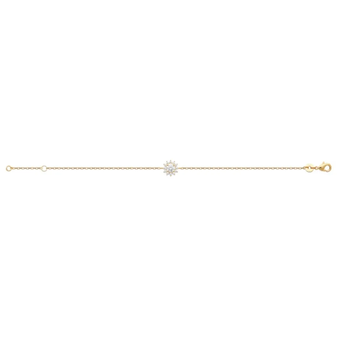 Maison de la Bijouterie Bracelet femme oxydes de zirconium plaqué or UW3U6UZV | Femme Bracelet