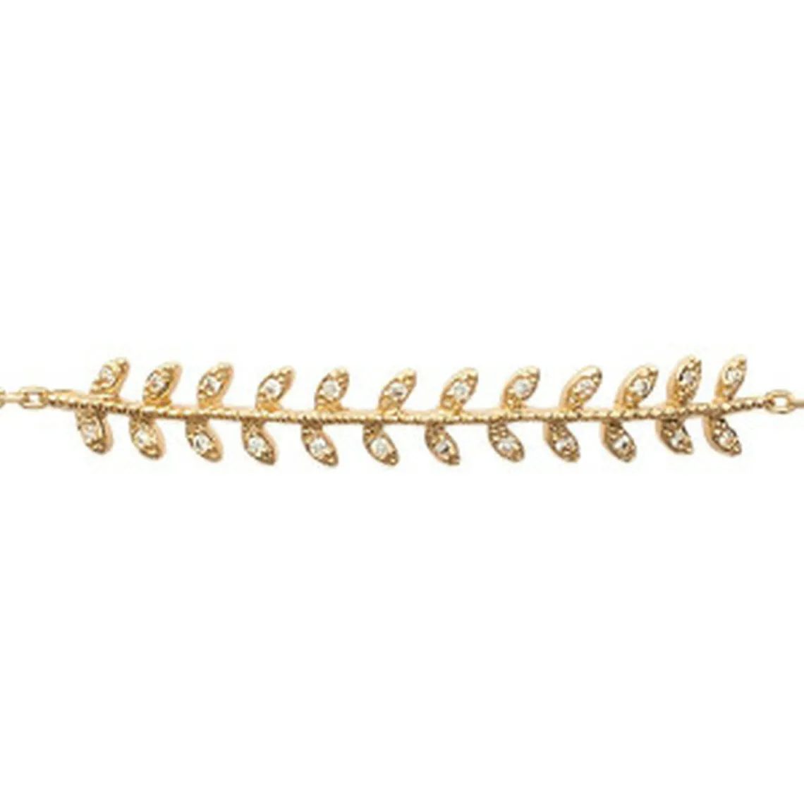 Maison de la Bijouterie Bracelet Femme épi plaqué or UWZ5W6ZV | Femme Bracelet