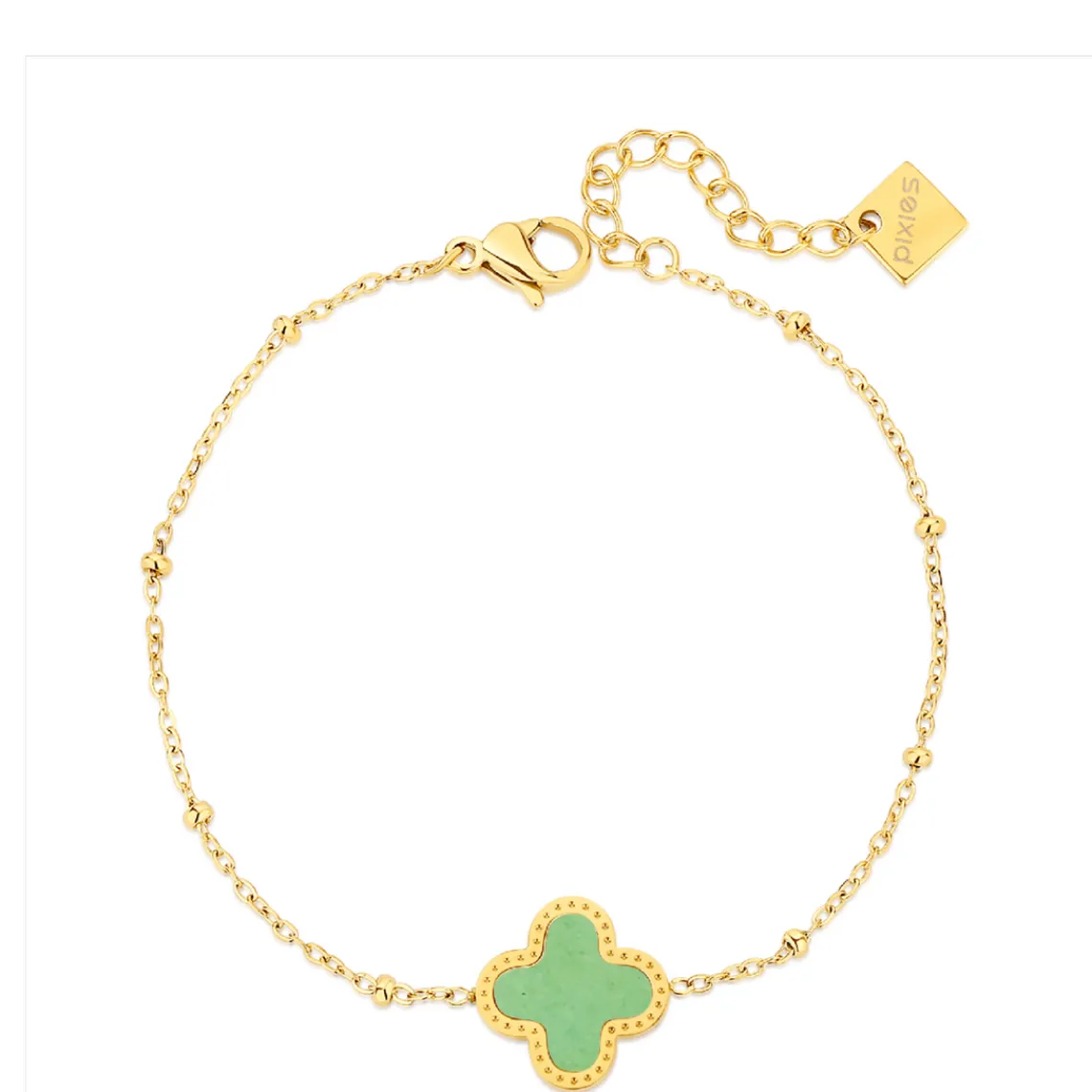 Pixies Bijoux Bracelet Femme - PBS0011-1GAV Acier Vert | Femme Bracelet