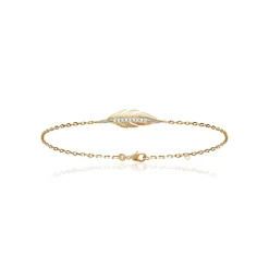 Maison de la Bijouterie Bracelet femme plaqué or blanc serti griffe - UWZW34ZV | Femme Bracelet