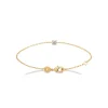 Maison de la Bijouterie Bracelet femme plaqué or blanc serti griffe serti griffe classique - UW3004ZV | Femme Bracelet