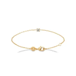 Maison de la Bijouterie Bracelet femme plaqué or blanc serti griffe serti griffe classique - UW3004ZV | Femme Bracelet