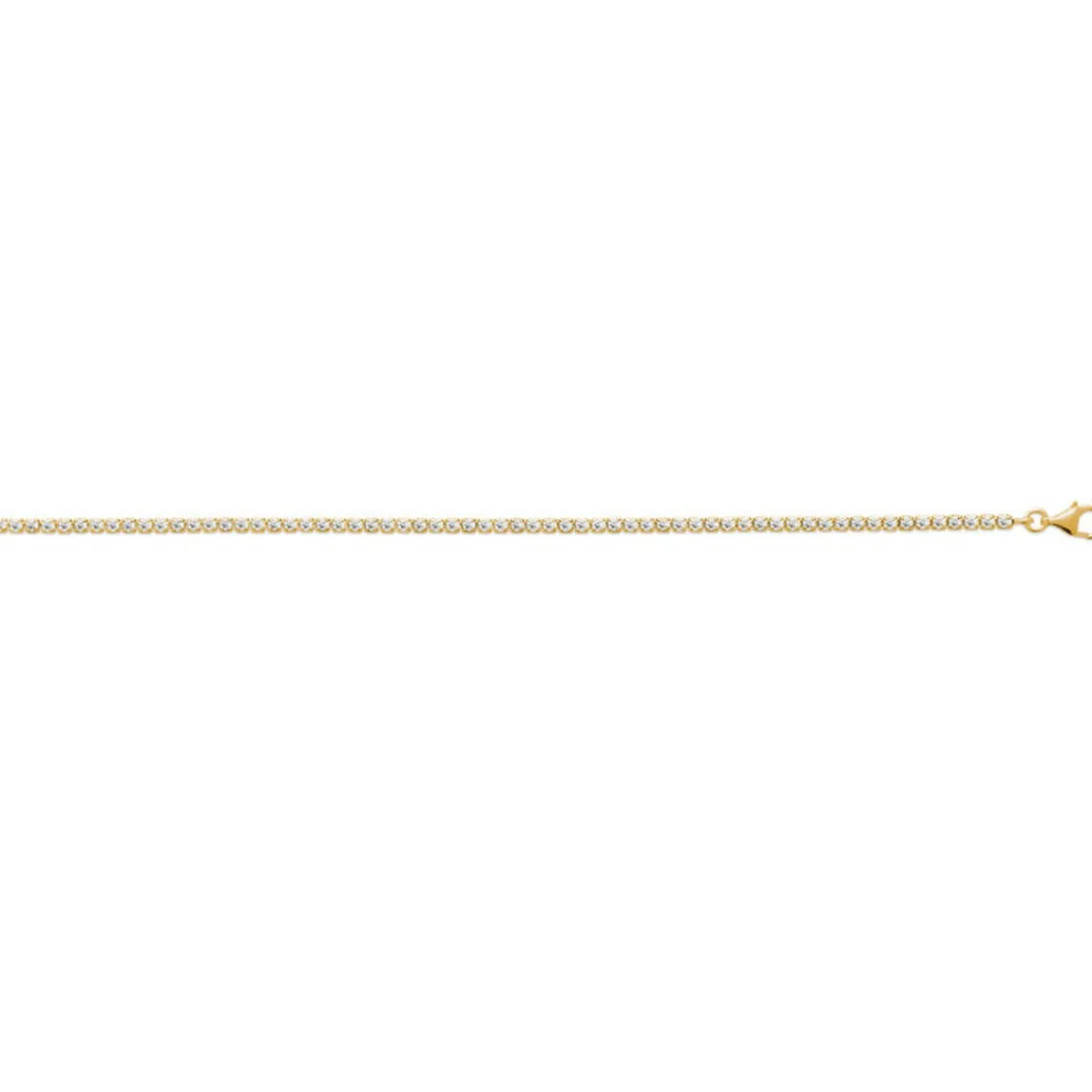 Maison de la Bijouterie Bracelet femme plaqué or blanc serti griffe - UW3YVYZV | Femme Bracelet