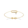 Maison de la Bijouterie Bracelet femme plaqué or blanc serti clos pampille - UW344ZZV | Femme Bracelet