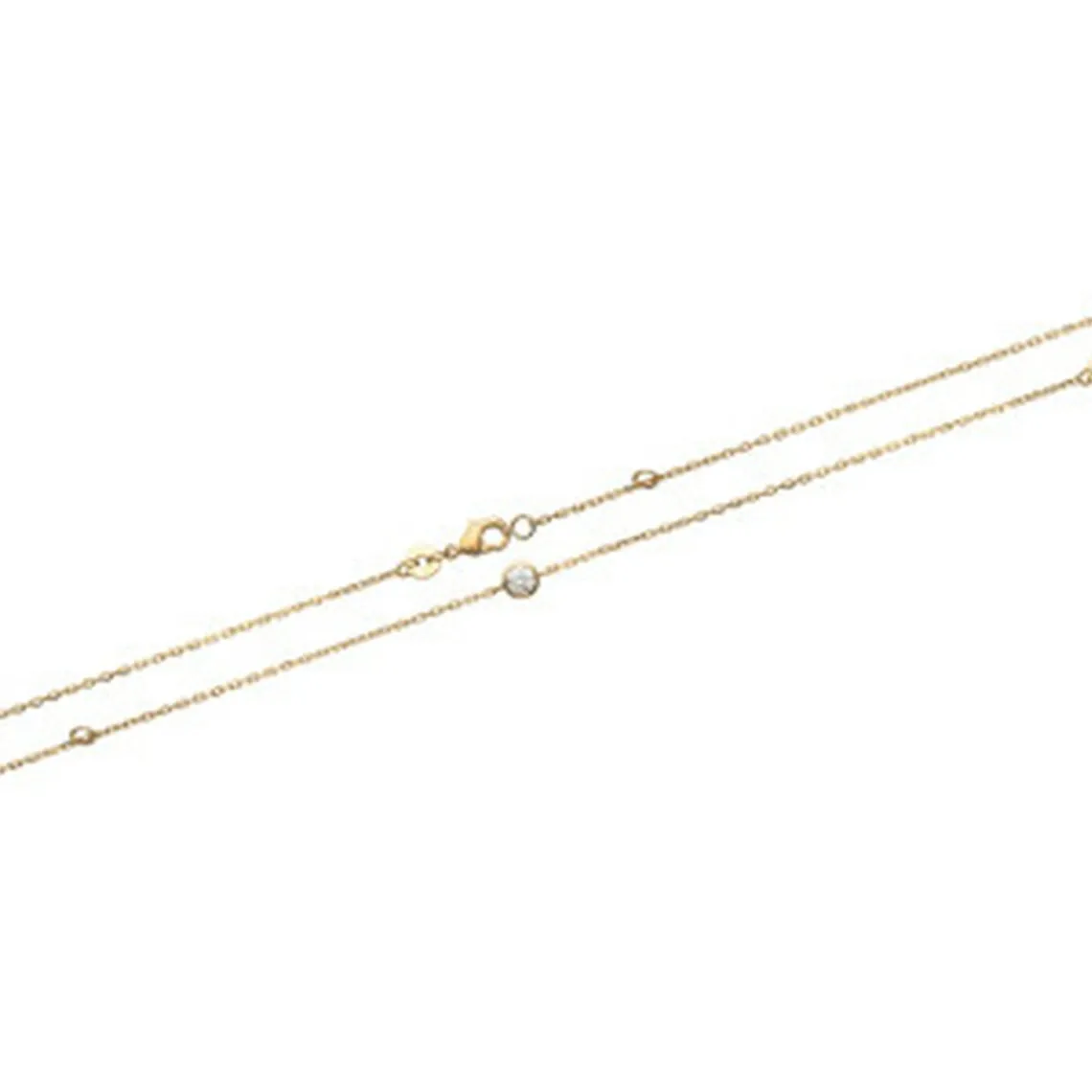 Maison de la Bijouterie Bracelet femme plaqué or blanc serti clos serti clos classique - UWZ63UZV | Femme Bracelet