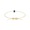 Maison de la Bijouterie Bracelet femme plaqué or cœur bleu nuit UW3UUZZV | Femme Bracelet
