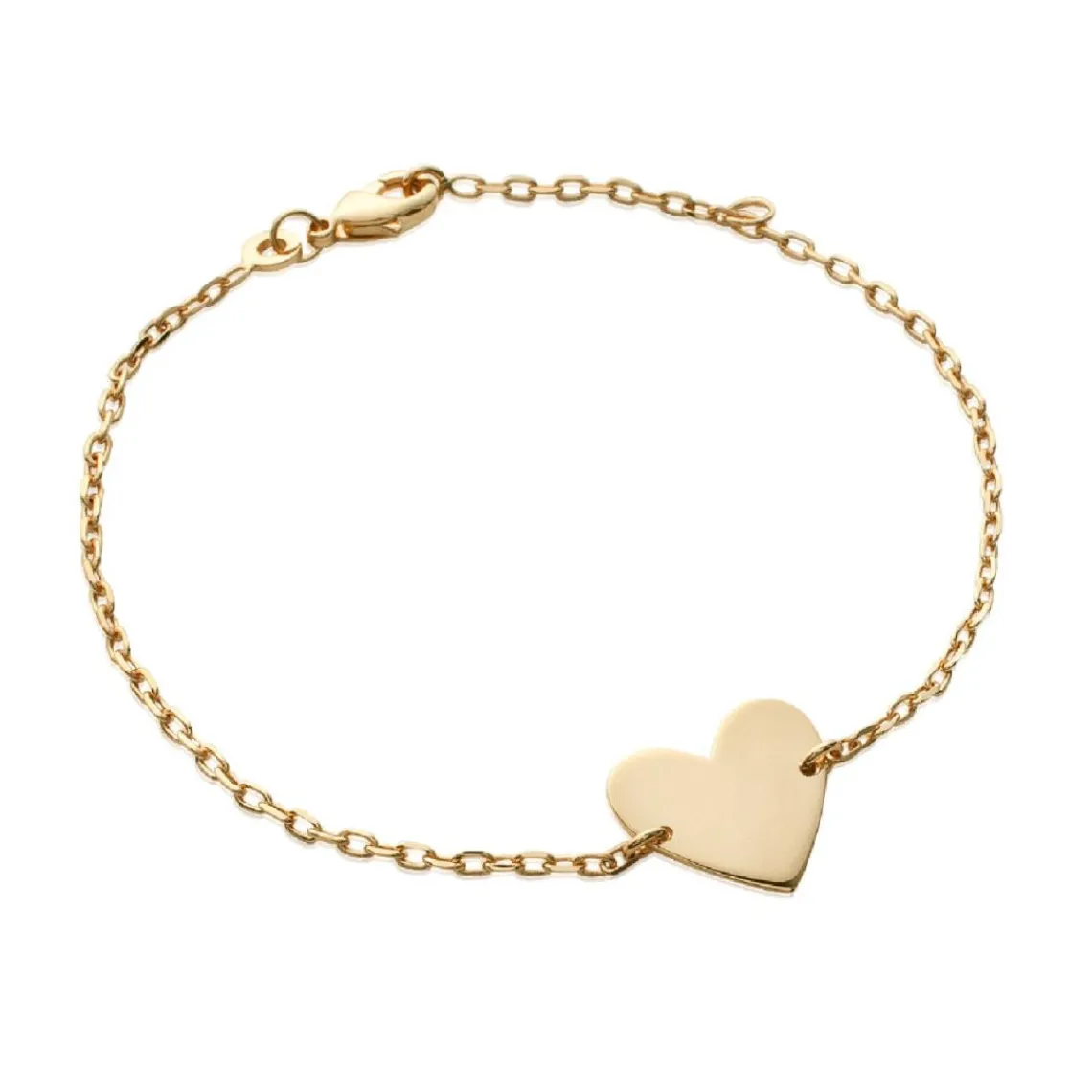 Maison de la Bijouterie Bracelet femme plaqué or cœur UYZ04YZV | Femme Bracelet