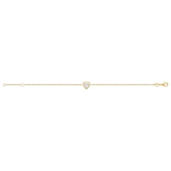 Maison de la Bijouterie Bracelet femme plaqué or cœur oxyde de zirconium UW3UV6ZV | Femme Bracelet