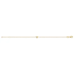 Maison de la Bijouterie Bracelet femme plaqué or cœur oxyde UW3U5WZV | Femme Bracelet