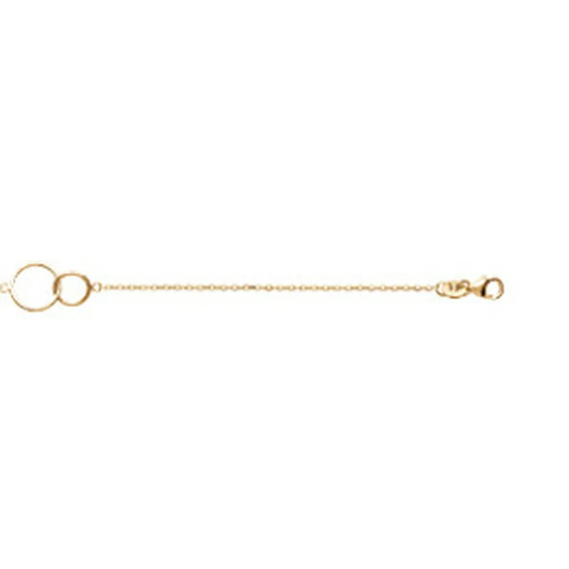 Maison de la Bijouterie Bracelet femme plaqué or double cercle - UYZ3Y5ZV | Femme Bracelet