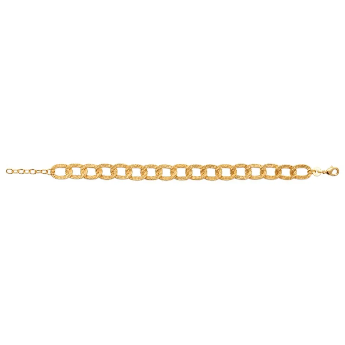Maison de la Bijouterie Bracelet femme plaqué or grosse maille fantaisie UYZV4ZZV | Femme Bracelet