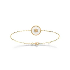 Maison de la Bijouterie Bracelet femme plaqué or laque blanc - UYZ6W4ZV | Femme Bracelet