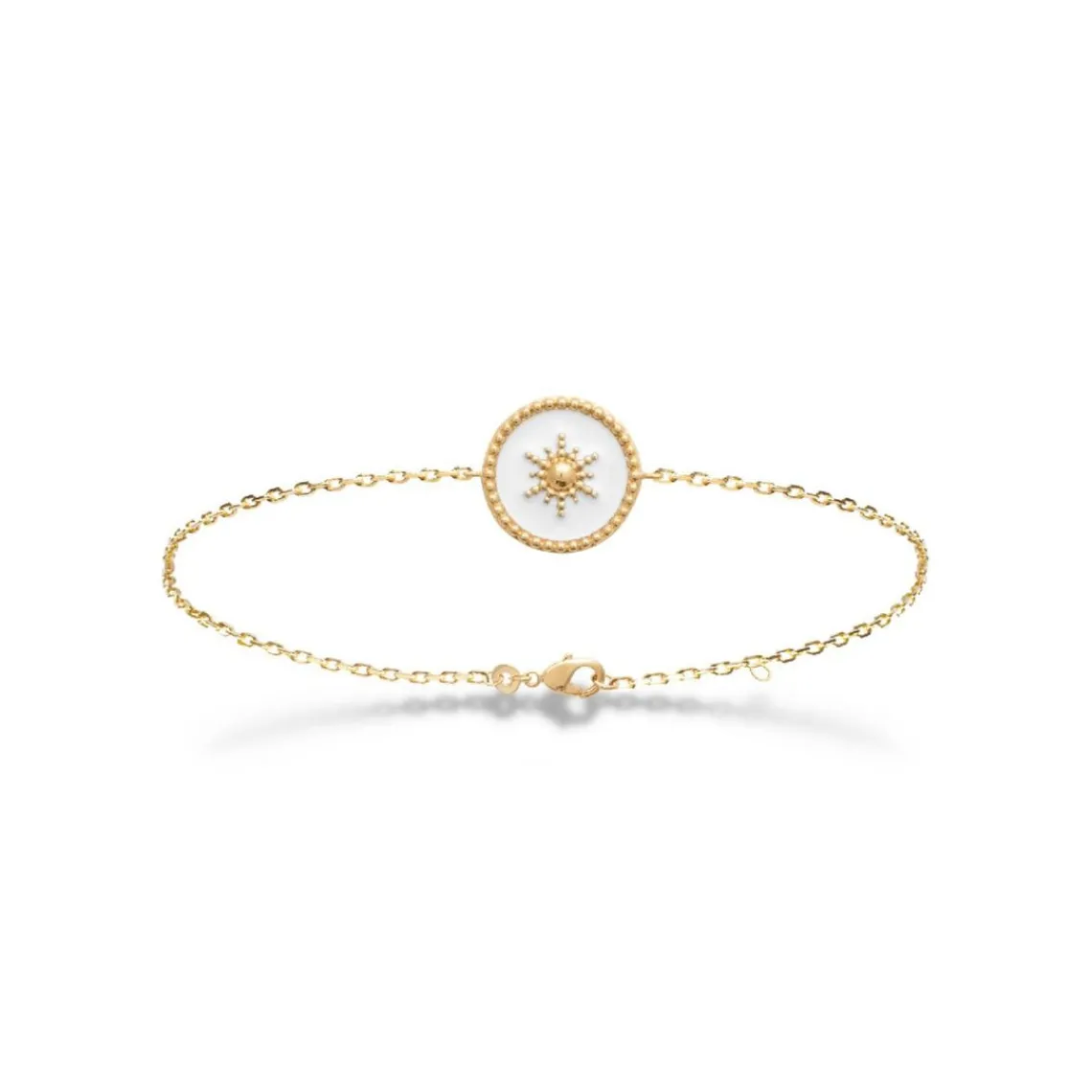 Maison de la Bijouterie Bracelet femme plaqué or laque blanc - UYZ6W4ZV | Femme Bracelet