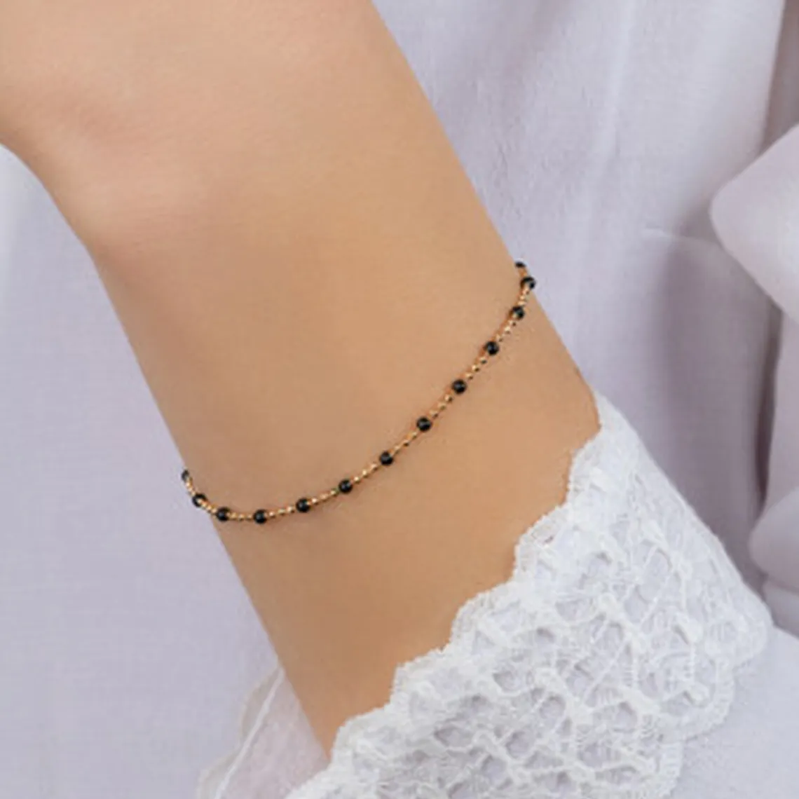Maison de la Bijouterie Bracelet femme plaqué or laque - YU0U3UZV | Femme Bracelet