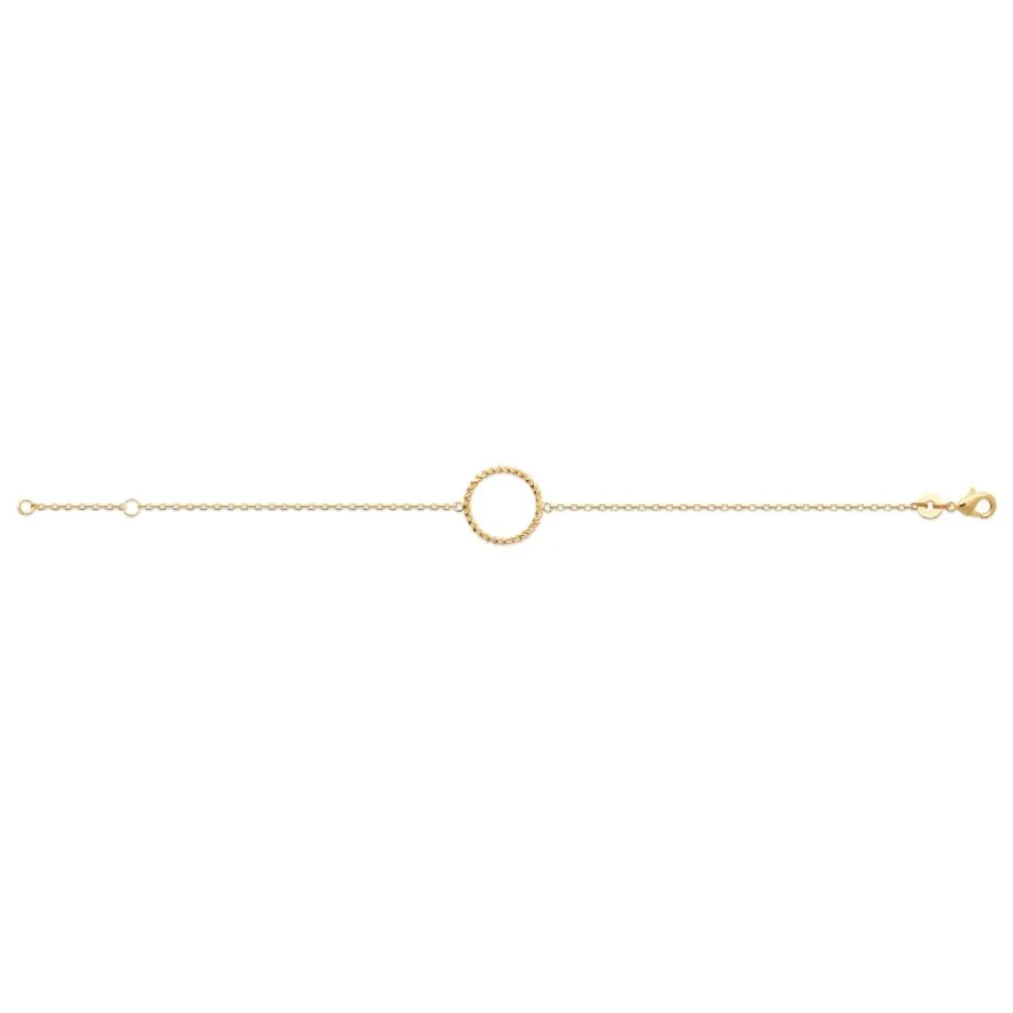 Maison de la Bijouterie Bracelet femme plaqué or pendentif rond UYZW36ZV | Femme Bracelet