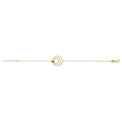 Maison de la Bijouterie Bracelet femme plaqué or triple rond UYZ6Y6ZV | Femme Bracelet