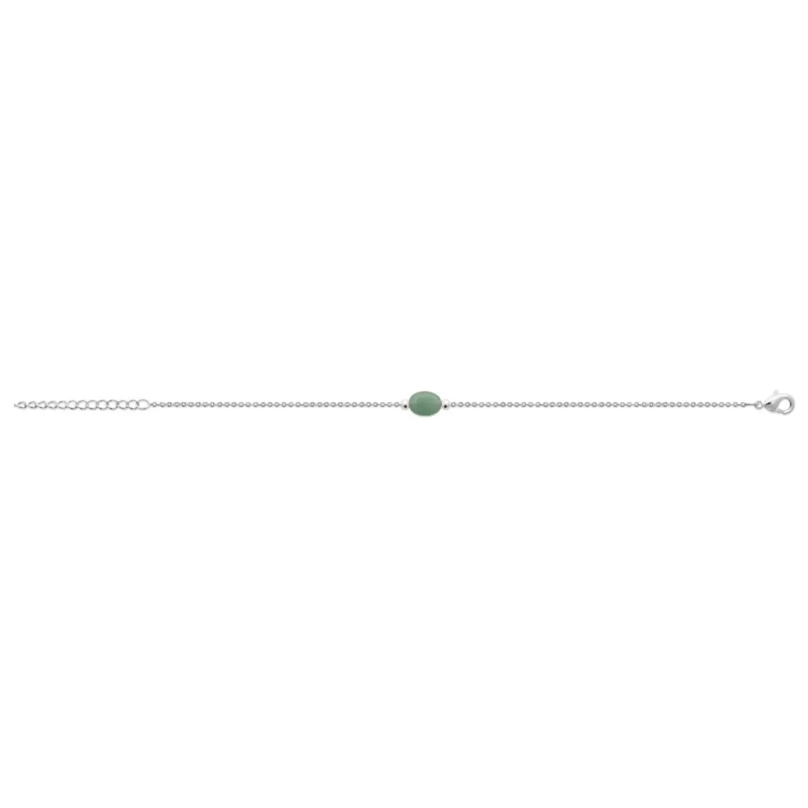 Maison de la Bijouterie Bracelet femme quartzite vert argent VW3YV4ZV | Femme Bracelet
