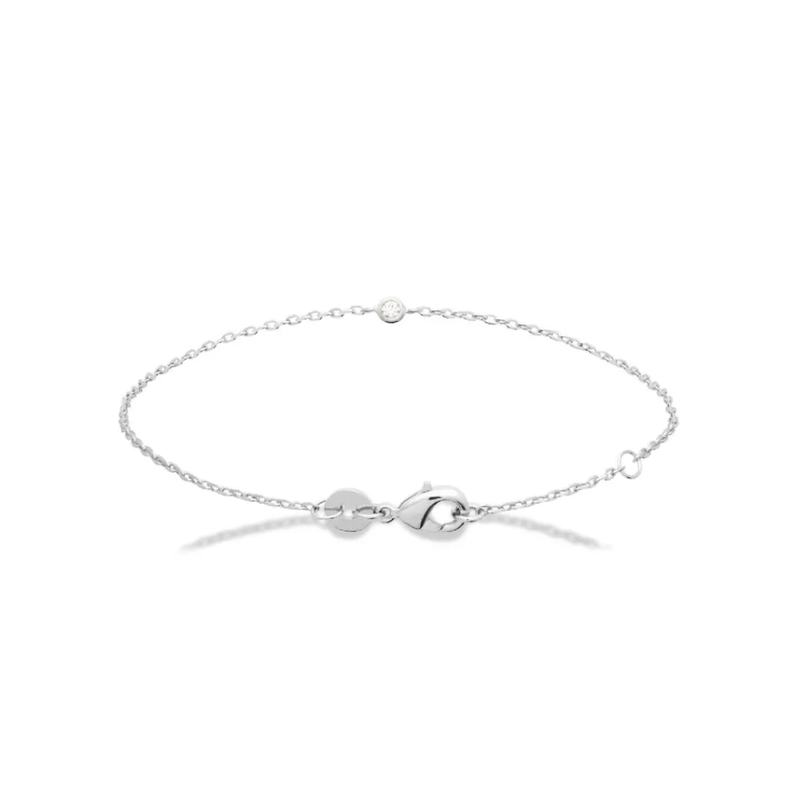 Maison de la Bijouterie Bracelet femme serti clos argent VW3445ZV | Femme Bracelet