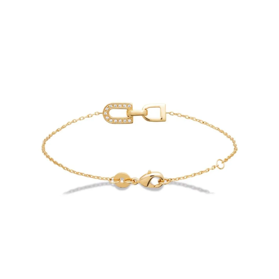 Maison de la Bijouterie Bracelet femme serti clos plaqué or UW4054ZV | Femme Bracelet