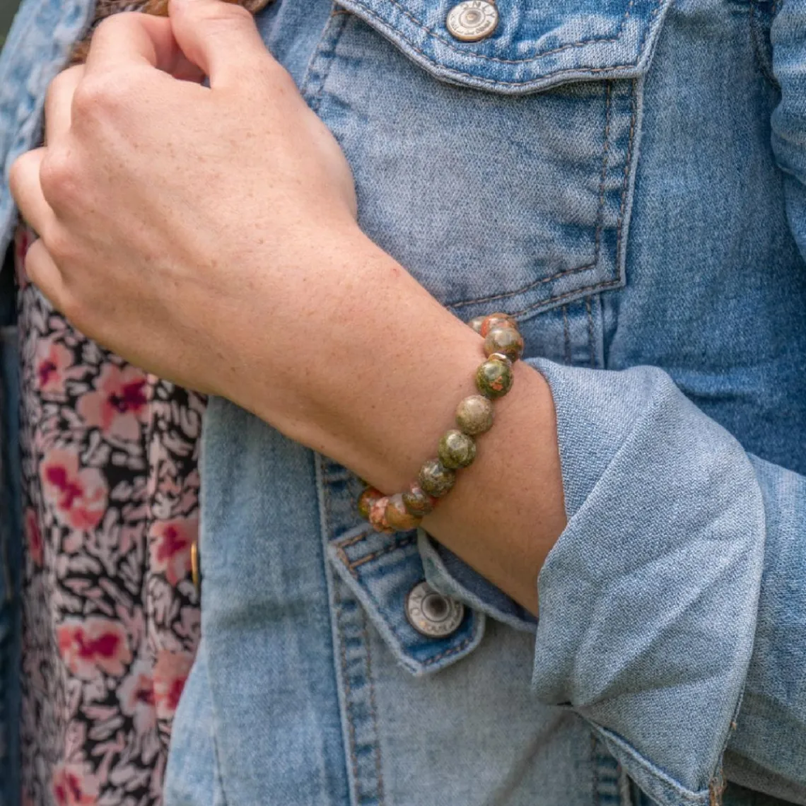 Sloya Bracelet Femme Kamelia Unakite | Femme Bracelet