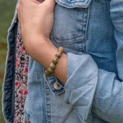 Sloya Bracelet Femme Kamelia Unakite | Femme Bracelet