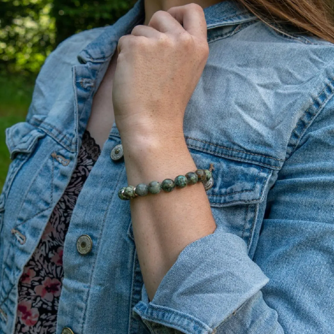 Sloya Bracelet Femme Kamelia Turquoise Africain | Femme Bracelet