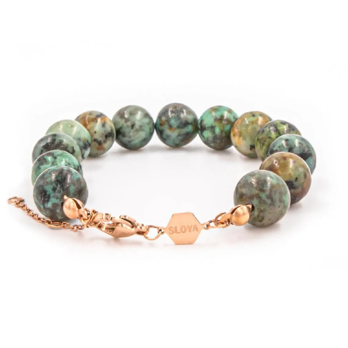 Sloya Bracelet Femme Kamelia Turquoise Africain | Femme Bracelet