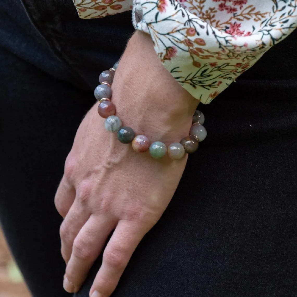 Sloya Bracelet Femme Kamelia Agate Indienne | Femme Bracelet
