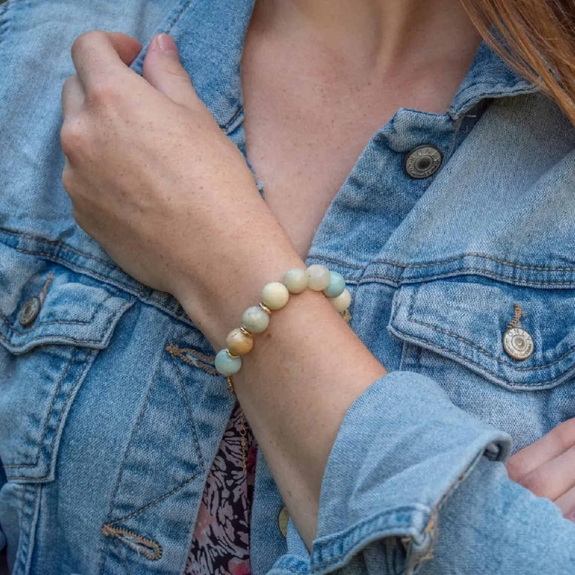 Sloya Bracelet Femme Kamelia Amazonite | Femme Bracelet