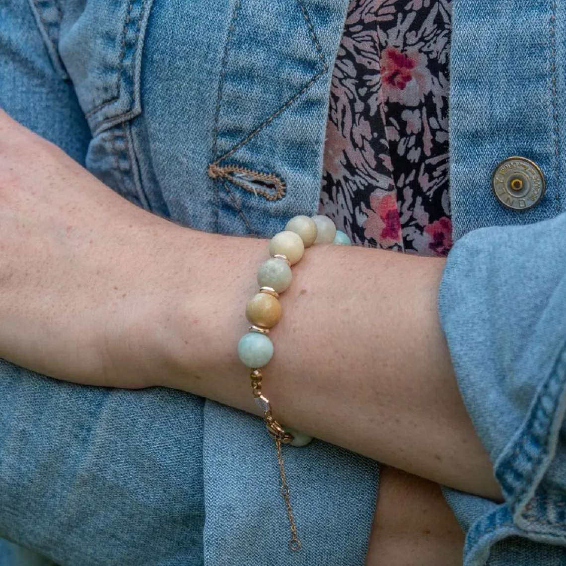 Sloya Bracelet Femme Kamelia Amazonite | Femme Bracelet