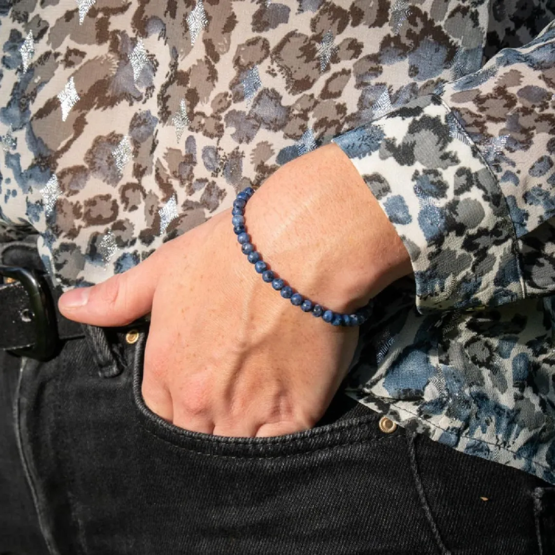 Sloya Bracelet Femme Serena en pierres Sodalite | Femme Bracelet