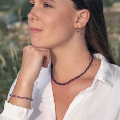 Sloya Bracelet Femme Serena en pierres Améthyste | Femme Bracelet
