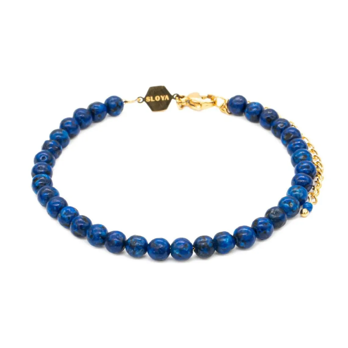 Sloya Bracelet Femme Serena en pierres Lapis-lazuli | Femme Bracelet