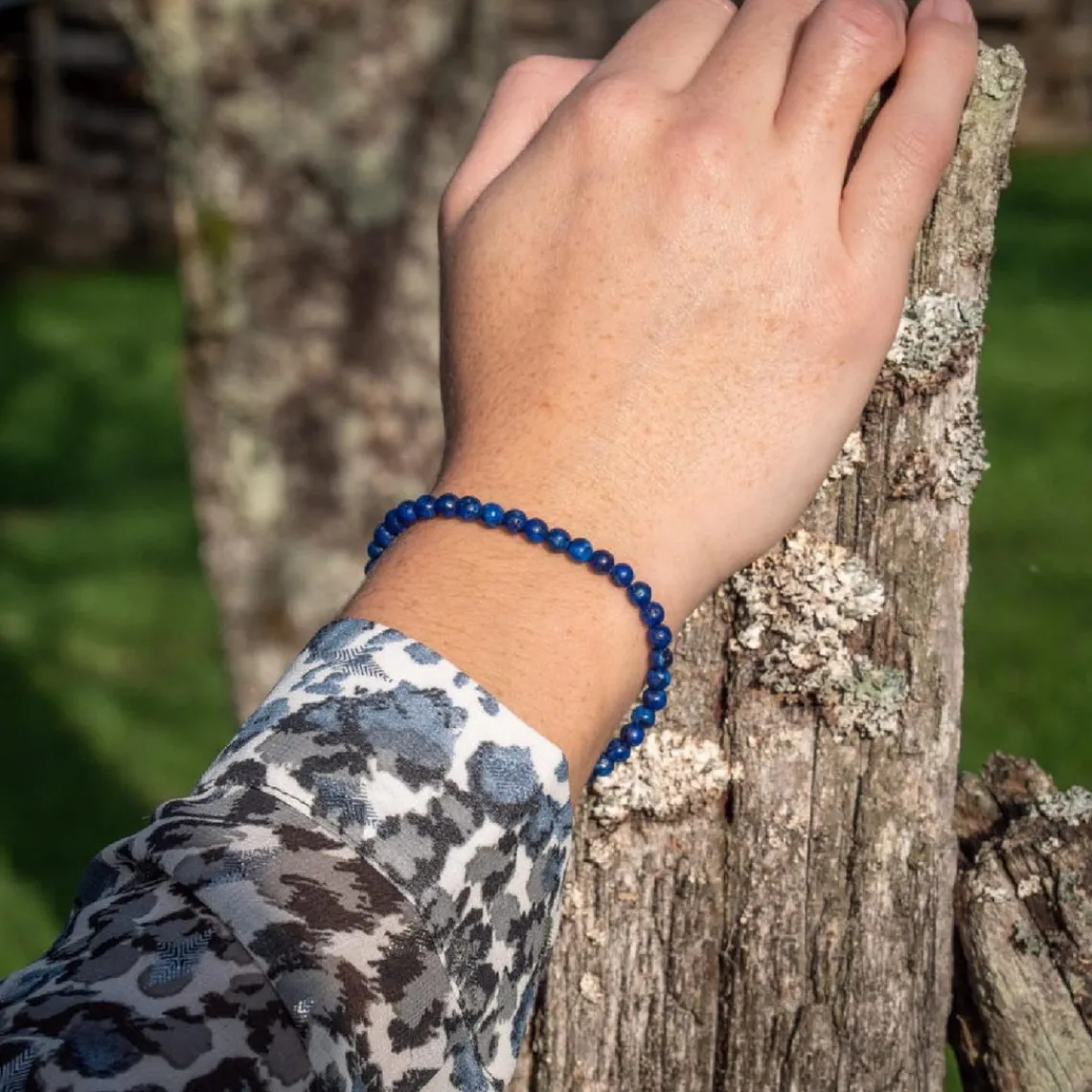 Sloya Bracelet Femme Serena en pierres Lapis-lazuli | Femme Bracelet