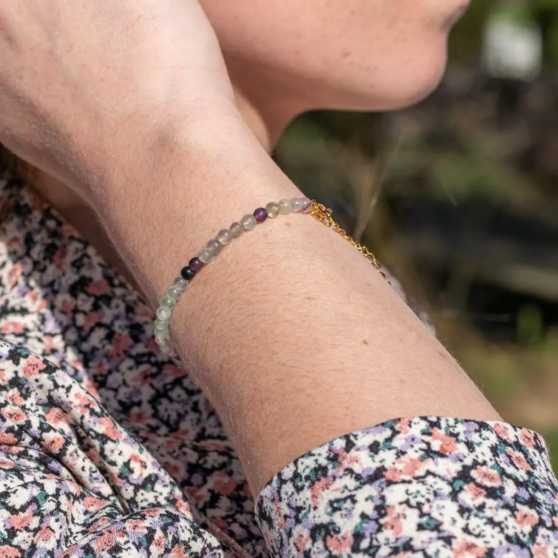 Sloya Bracelet Femme Serena en pierres Fluorite | Femme Bracelet