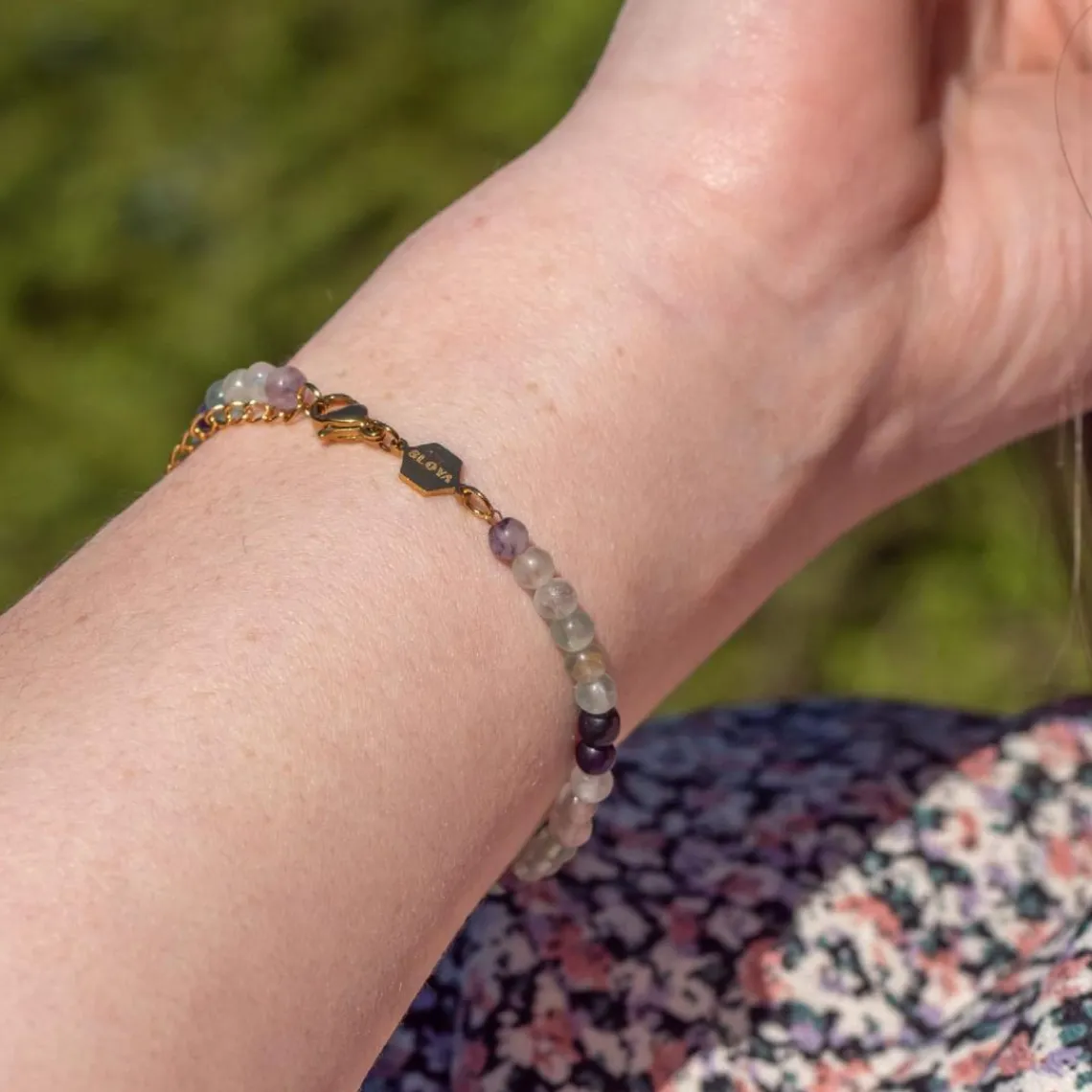 Sloya Bracelet Femme Serena en pierres Fluorite | Femme Bracelet