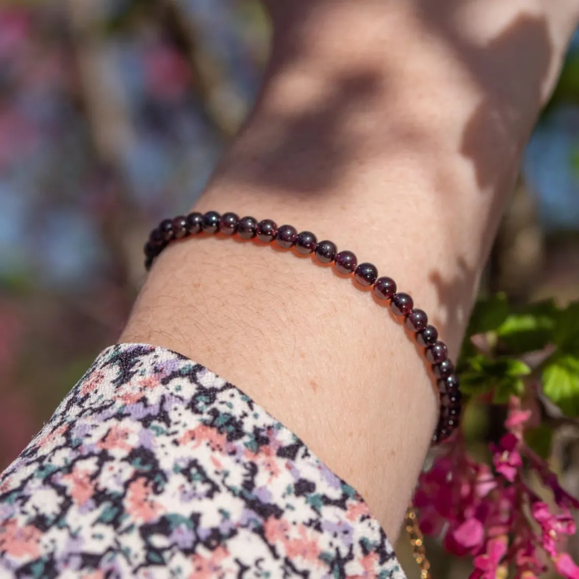Sloya Bracelet Femme Serena en pierres Grenat | Femme Bracelet