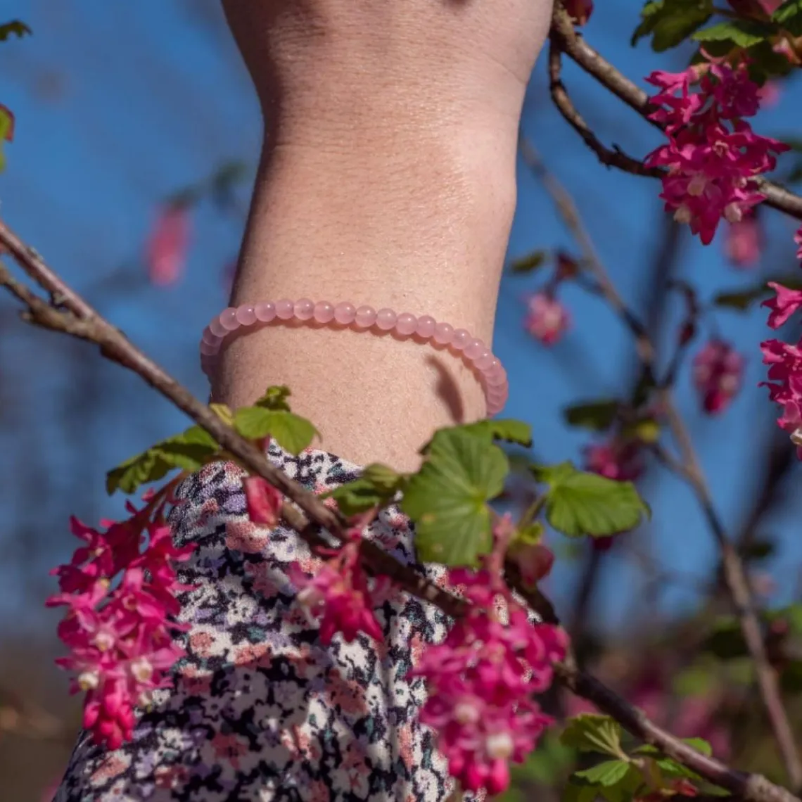 Sloya Bracelet Femme Serena en pierres Quartz Rose | Femme Bracelet