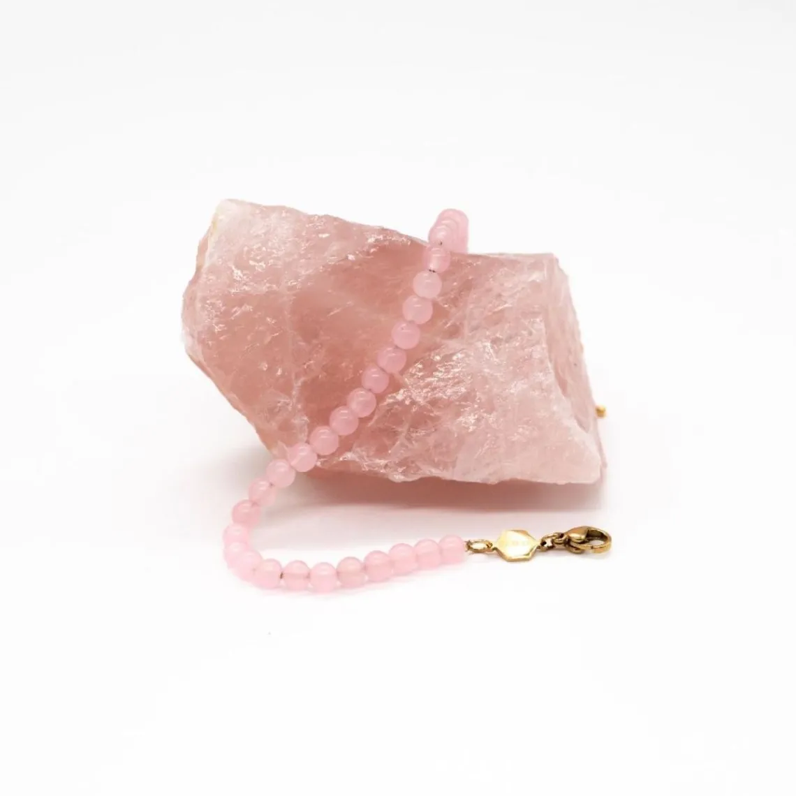 Sloya Bracelet Femme Serena en pierres Quartz Rose | Femme Bracelet