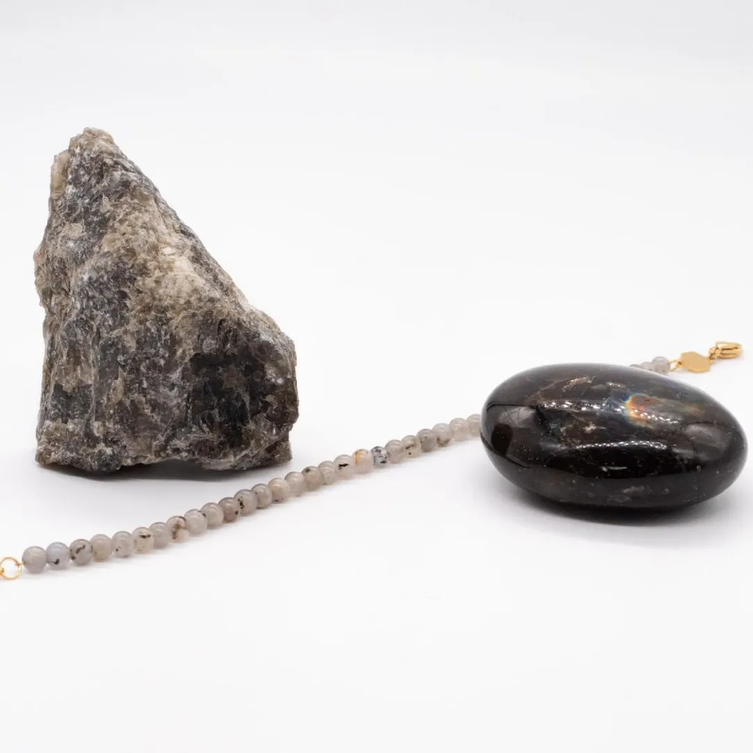 Sloya Bracelet Femme Serena en pierres Labradorite | Femme Bracelet