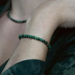 Sloya Bracelet Femme Serena en pierres Turquoise Africain | Femme Bracelet